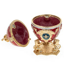 Lions Holding Royal Crown Inspired Easter Egg 2.75 Inches