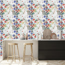 Contemporary Watercolor Flowers Wallpaper Vogue Select