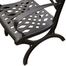 Outdoor Aluminum 9pc Large Oval Patio Dining Set Eight Chairs