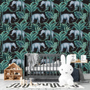 Elephants Pattern Wallpaper