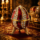 Red Crystal Spire Royal Inspired Imperial Egg 2.5 Inches