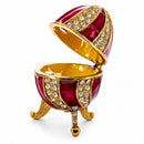 Red Crystal Spire Royal Inspired Imperial Egg 2.5 Inches