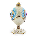 Rose in Crystal Valentine's Heart Royal Inspired Easter Egg 3.25 Inches