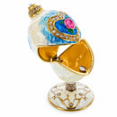Rose in Crystal Valentine's Heart Royal Inspired Easter Egg 3.25 Inches