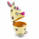 Bunny in the Easter Egg Metal Trinket Box Figurine