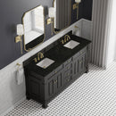 James Martin Brookfield 72" Double Bathroom Vanity, Black Onyx