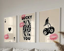 Queen of Hearts Wall Art Set