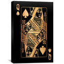 Queen of Spades - Gold Canvas