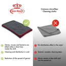 Queenwipes™ Copper-Infused Antibacterial Microfiber Cloth - Kills 99.9% Germs & Viruses (Water Only Cleaning)