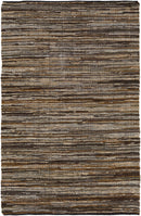 Hand Woven Leather Rag Rug - Clearance