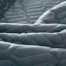 Quilted blue latex fitted sheet set bedroom cooling mattress pad
