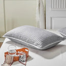 Quilted gray decorbites cotton pillowcase bedroom grid pattern cover