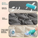 Quilted gray waterproof dog bed cover bedroom non slip pad