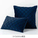 Quilted velvet lattice cushion cover living room pillow