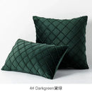 Quilted velvet lattice cushion cover living room pillow