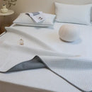 White Gray Cooling Mat Set