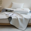 White Gray Cooling Mat Set