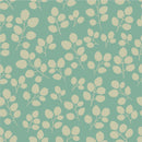 Leaves on Green Background Wallpaper