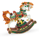 Rocking Horse Carrying Gifts Christmas Musical Figurine