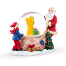 Santa's Teddy Surprise Mini Water Snow Globe