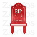 Tombstone Monogram Yard Stake
