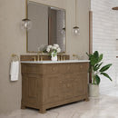 James Martin Brookfield 60" Double Bathroom Vanity, Pecan