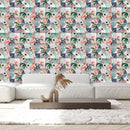 Voguish Abstract Floral Wallpaper Chic