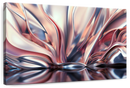 Pink And Silver Abstract Wall Art