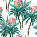 Two Parrots on Palms Wallpaper