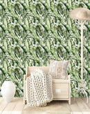 Large Tropical Leaves Wallpaper