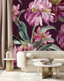 Modish Pink Peonies Wallpaper Vogue