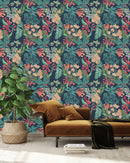 Elegant Exotic Flowers Wallpaper Chic Quality
