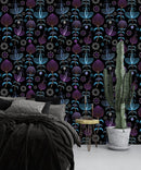 Dark Vintage Flowers Wallpaper