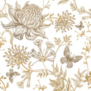 Modish Vintage Flowers Wallpaper Vogue