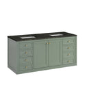 James Martin Chicago 60" Double Bathroom Vanity, Smokey Celadon