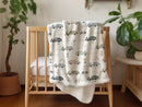 Cute Baby Animals - Vintage Baby Blanket
