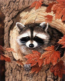 Racoon in the Tree CS2561 15.8 x 19.7 inches Crafting Spark Diamond Painting Kit