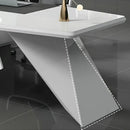 Turing · White L-Shaped Executive Desk
