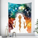 DecorBites™ Boho Girl Tapestry: Hippie Yoga Mat, Sofa Blanket, Home Decor Art