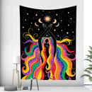 DecorBites™ Boho Girl Tapestry: Hippie Yoga Mat, Sofa Blanket, Home Decor Art