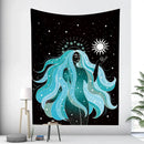 DecorBites™ Boho Girl Tapestry: Hippie Yoga Mat, Sofa Blanket, Home Decor Art