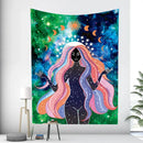 DecorBites™ Boho Girl Tapestry: Hippie Yoga Mat, Sofa Blanket, Home Decor Art