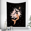 DecorBites™ Boho Girl Tapestry: Hippie Yoga Mat, Sofa Blanket, Home Decor Art