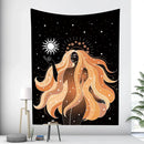 DecorBites™ Boho Girl Tapestry: Hippie Yoga Mat, Sofa Blanket, Home Decor Art