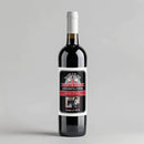 Raise A Glass Black Graduation Wine Label