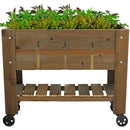Raised Bed Planter Box on Casters