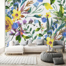 Light Wallpaper with Yellow Flowers