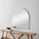 Yumi Modern Metallic Silver Wall Mirror