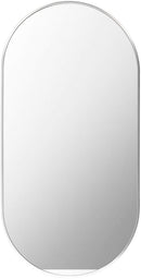 Soyla Modern Metallic Silver Wall Mirror