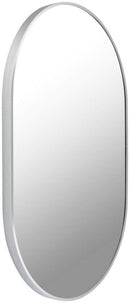 Soyla Modern Metallic Silver Wall Mirror